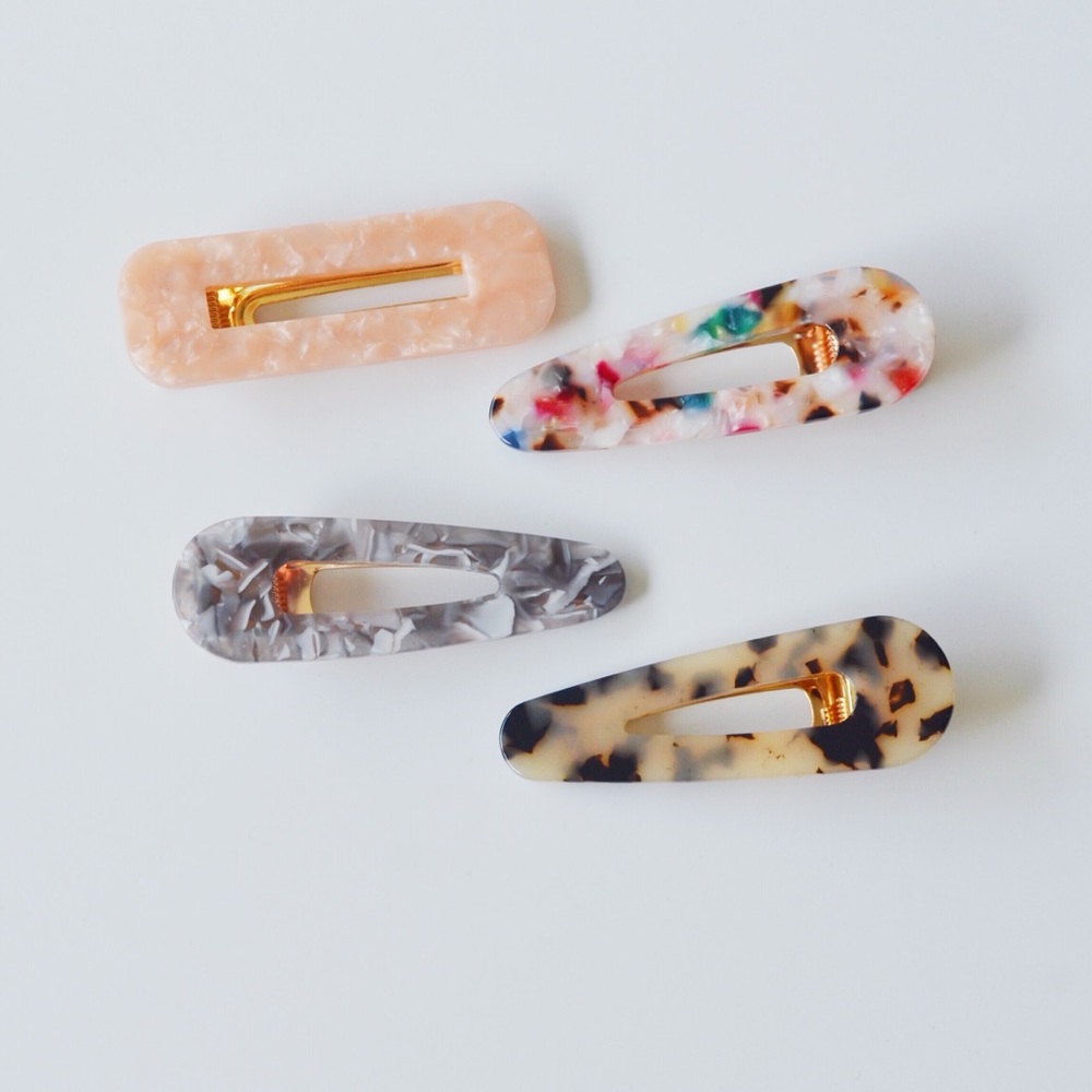 One Piece - Retro Resin Hair Barrettes Clips - Picture 8 of 10